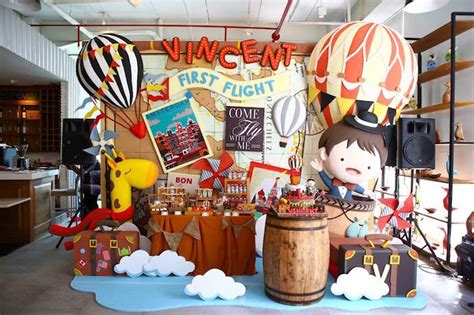 Bing bunny themed birthday party tableware, favours, decorations. Kara's Party Ideas Vintage Travel Themed Birthday Party ...