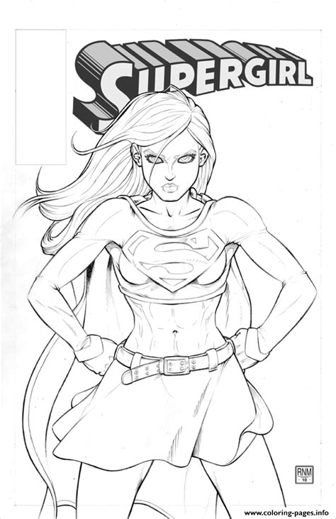 Supergirl Official Coloring Pages Superhero Coloring Pages Drawing
