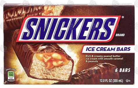 Groceries Product Infomation For Snickersr Ice Cream Bars