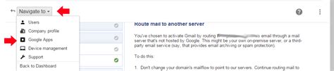 To direct your email to google apps, you need to set up five mx records for your domain. Google Apps: How to set up your MX record for dual ...