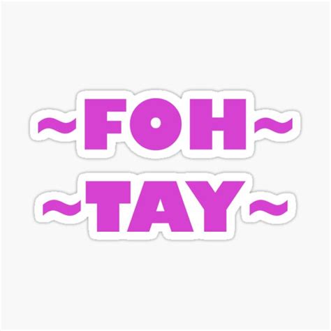 Foh Tay Sticker By Courmithshop Redbubble