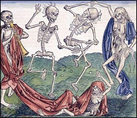 English Sweating Sickness Ca 1485 Dance Of Death Danse Macabre