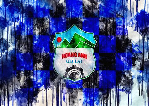 Gia lai fc in the season overall statistics of current season. Hoang Anh Gia Lai Fc Logo Creative Art Black And Blue ...