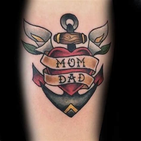 40 traditional mom tattoo designs for men [2024 guide] mom dad tattoo designs mom heart