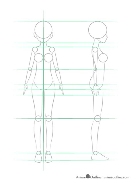 How To Draw Anime Girl Body Step By Step Tutorial Animeoutline 2022