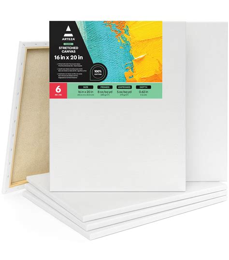 Classic Stretched Canvas 16 X 20 Pack Of 6