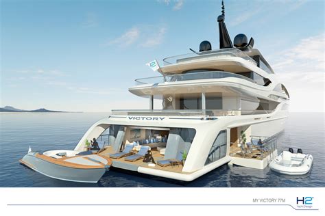 77m Mega Yacht Victory Concept Beach Club — Yacht Charter And Superyacht News