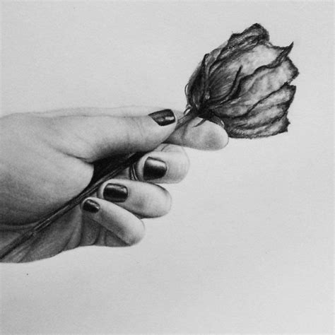 Hand Holding A Rose By Xluciintheskyx On Deviantart Hand Holding Rose