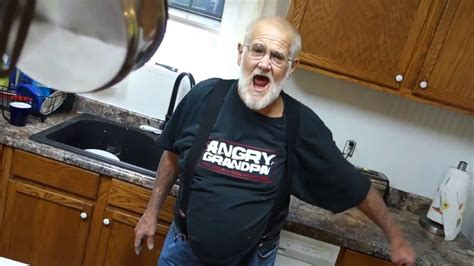 Angry Grandpa Is On Helium Destroys Kitchen YouTube