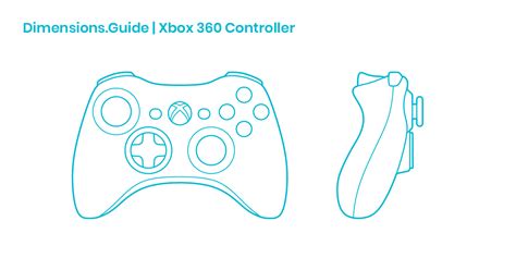 Xbox 360 Controller Dimensions And Drawings Dimensionsguide