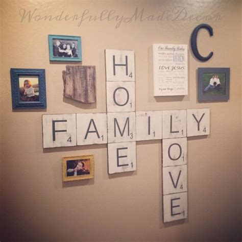 Download 27 scrabble letters free vectors. Large Letter Tiles for the wall . Home Decor . Farmhouse ...