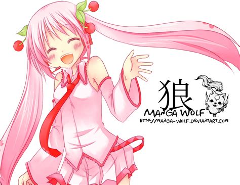 Vocaloid Pink Render 1 By Manga Wolf On Deviantart