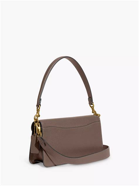Coach Tabby 26 Leather Shoulder Bag Dark Stone At John Lewis And Partners