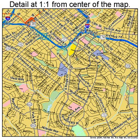 Charlotte Area Map Map Of Charlotte Nc Area North Bf5