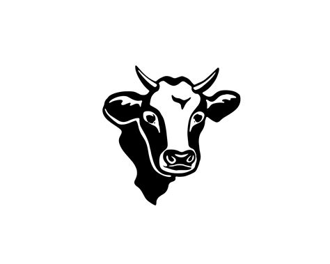 Black And White Cow Logo Logodix