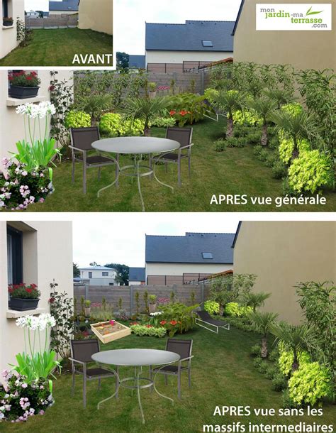 Reprenons les cinq petits espaces : Aménager un jardin tout en longueur | monjardin-materrasse.com