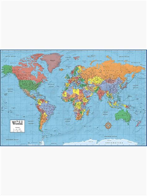 World Classic Elite Wall Map Poster For Sale By Isaiahshuntley3