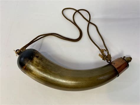 Large Military Type Powder Horn