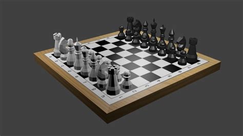 Classic Chess Board 3d Cgtrader