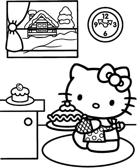 Hello Kitty Christmas Coloring Pages #1 | Hello Kitty Forever