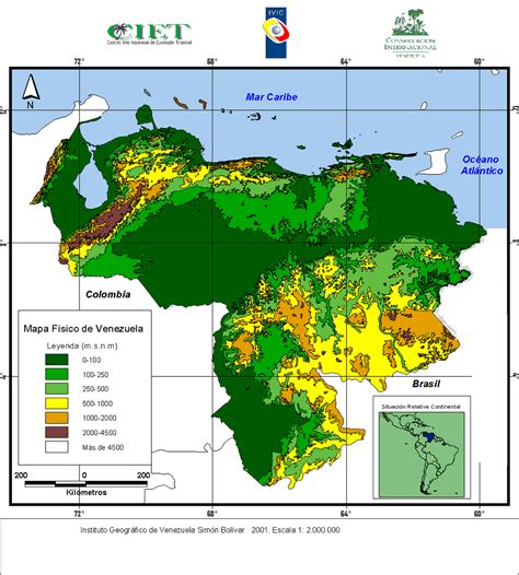 Venezuelaphysicalmap