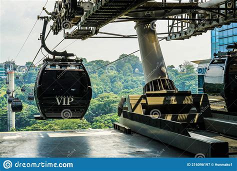 Singapore Sentosa Island Cable Car Editorial Photography Image Of