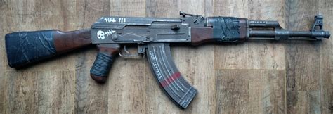 Post Apocalyptic Ak 47 Airsoft Rifle Re Paint Tutorial Pic Heavy