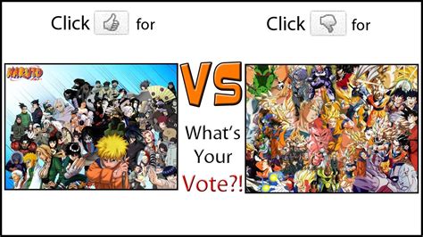 Maybe you would like to learn more about one of these? Naruto VS Dragon Ball Z (Which do you like more??) - YouTube