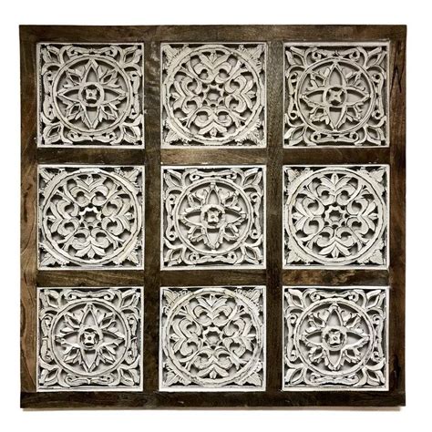 Bungalow Rose Panel Hand Carved Wall Decor Wayfair In 2021 Carved