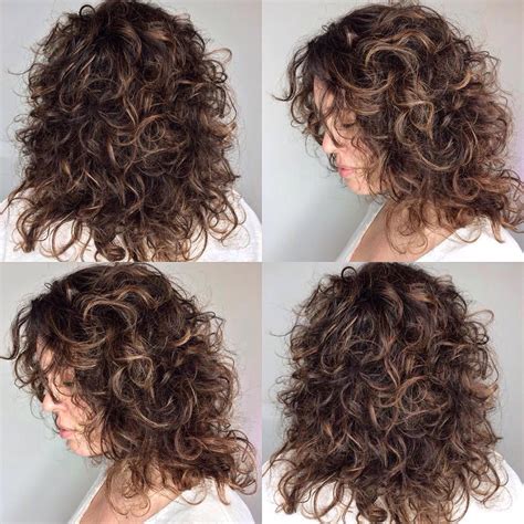 Curly Hair Cut And Balayage Highlights Redbloom Salon Bob Haircut
