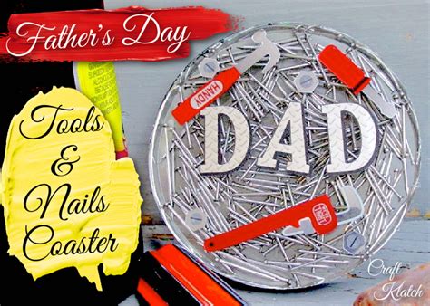 Fathers Day Coaster Diy Another Coaster Friday Tools And Nails