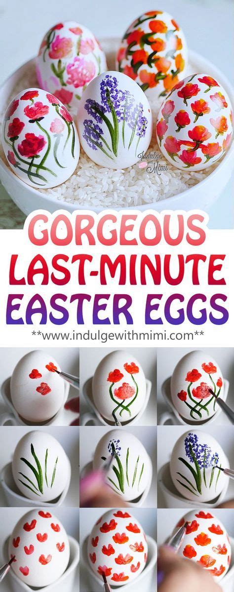 Beautiful Last Minute Easter Eggs Recipe Easter Egg Painting