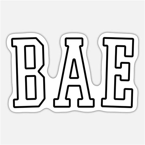 Bae Stickers Unique Designs Spreadshirt