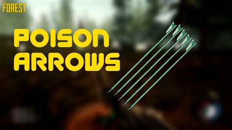 How To Make Arrows In The Forest Regular And Poisoned Arrow Youtube