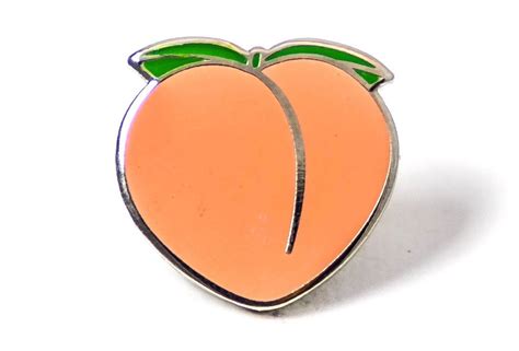Peach Pin Pin And Patches Enamel Pins Cool Pins