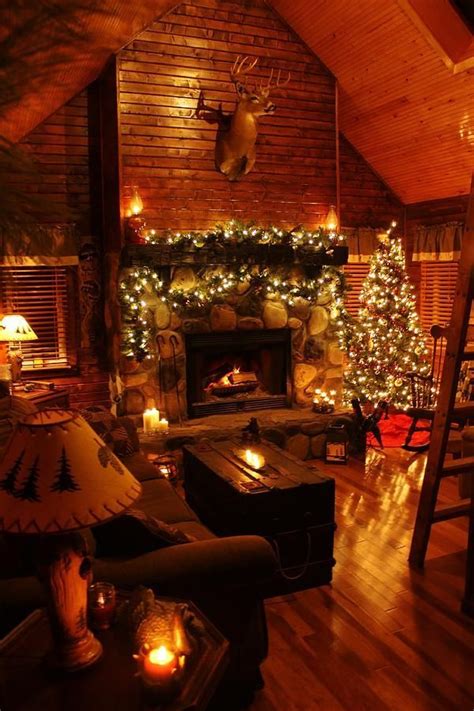 870 Best Christmas Cozy Cabin Images On Pinterest Christmas Decor