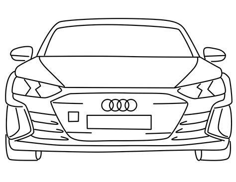 Audi R8 Coloring Pages