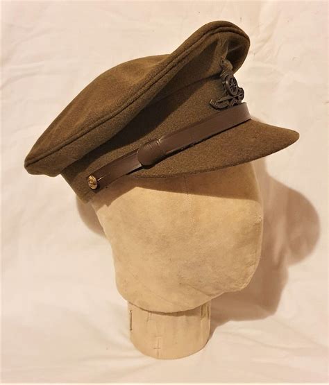 Original Ww2 British Army Officers Royal Artillery Peaked Cap Large Size