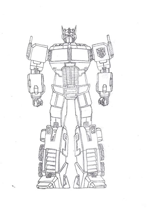 G1 Optimus Prime Coloring Pages Coloring Pages