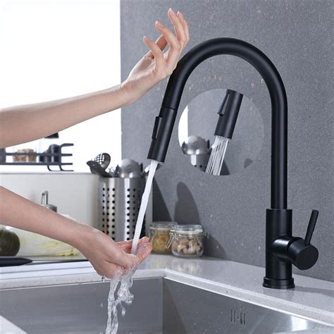 Best touchless kitchen faucet reviews. Smart Touch Kitchen Faucet Mixer Tap with Pull Out Sprayer ...