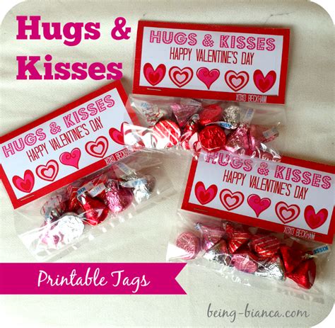 Free Printable Hugs And Kisses Bag Tags These Are Perfect For