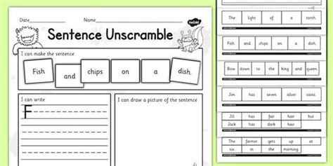New Phase 3 Captions Sentence Unscramble Sentence Unscramble Sentences Phonics