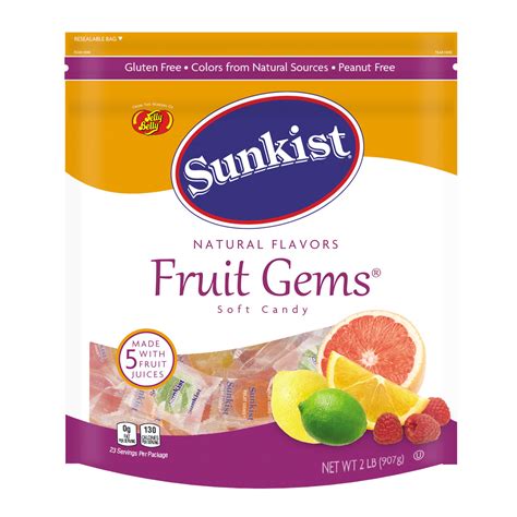 Sunkist Candy Fruit Gems Jelly Beans