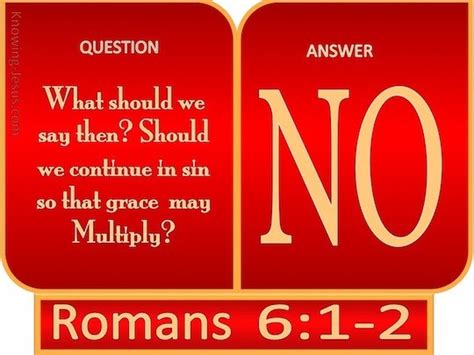 Romans 61 What Shall We Say Then Are We To Continue In Sin So That