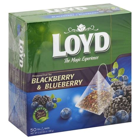 Loyd Fruit Tea Blackberry And Blueberry Flavoured Bags 353 Each