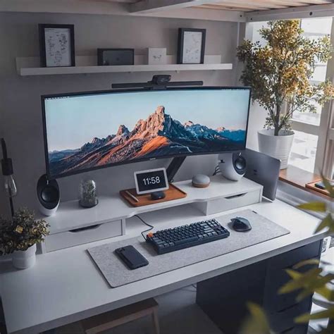 Minimalist Best Home Office Setup For Productivity For Small Room