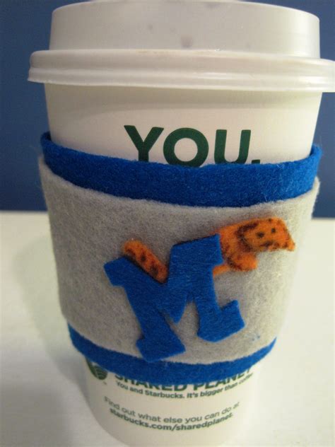 Coffee Cozie Decorated With Embellishments Coffee Cups Diy Diy Cups