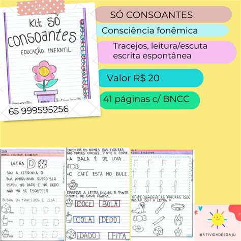 Kit SÓ Consoantes Educa Market