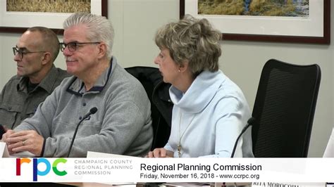 Champaign County Regional Planning Commission 11 16 18 Youtube