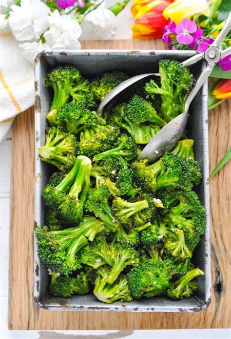 garlic roasted broccoli recipe the seasoned mom